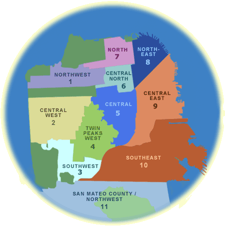 San Francisco District Map